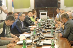 14 May 2015 Miodrag Linta in meeting with the representatives of associations of Herzegovinians